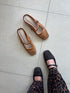 Pu Hollow Out Slip On Flats